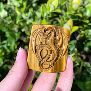 1.8" Natural Tiger's Eye Fly Dragon,Quartz Crystal Dragon,Crystal Dragon Carving,Mineral Specimen,Home Decor,Reiki Healing,Crystal Gifts 1pc
