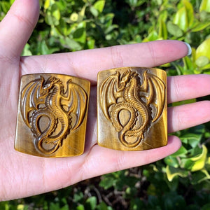 1.8" Natural Tiger's Eye Fly Dragon,Quartz Crystal Dragon,Crystal Dragon Carving,Mineral Specimen,Home Decor,Reiki Healing,Crystal Gifts 1pc