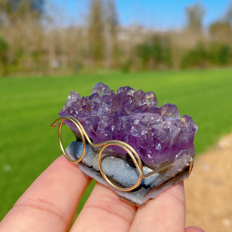 Natural Amethyst Cluster Friends,Quartz Crystal Figure Statue,Christmas Gift,Crystal Magic Scepter,Home Decor,Crystal Heal,Crystal Gifts