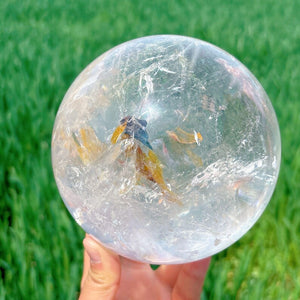 128mm/6.6LB Natural Clear Smoky Quartz Sphere,Large Crystal sphere,Crystal Healing,Crystal Collection,Divination Ball,Prophecy Ball