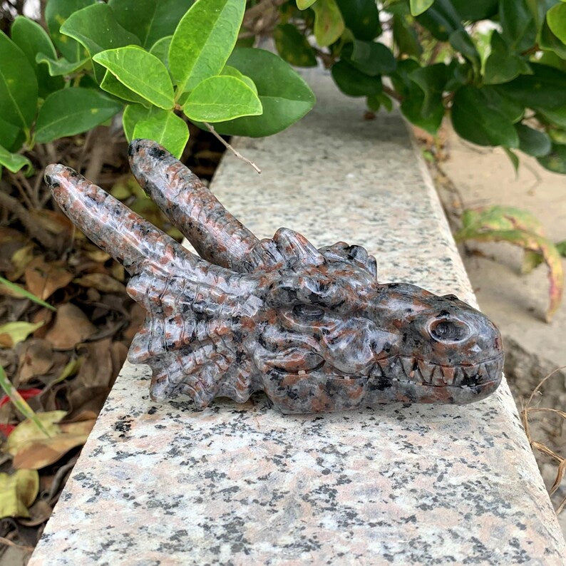 4.7‘’ Natural Hand Carved Yooperlite Dragon,Crystal Quartz Dragon,Crystal Animal,Home Decoration,Crystal Chakra,Reiki Healing,Crystal Gifts