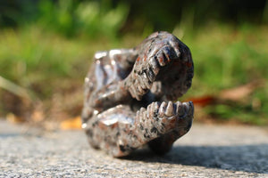 3" Natural Yooperlite dinosaur skull, Quartz Crystal Carved,Crystal Heal Reiki, Home decoration, Crystal Gifts