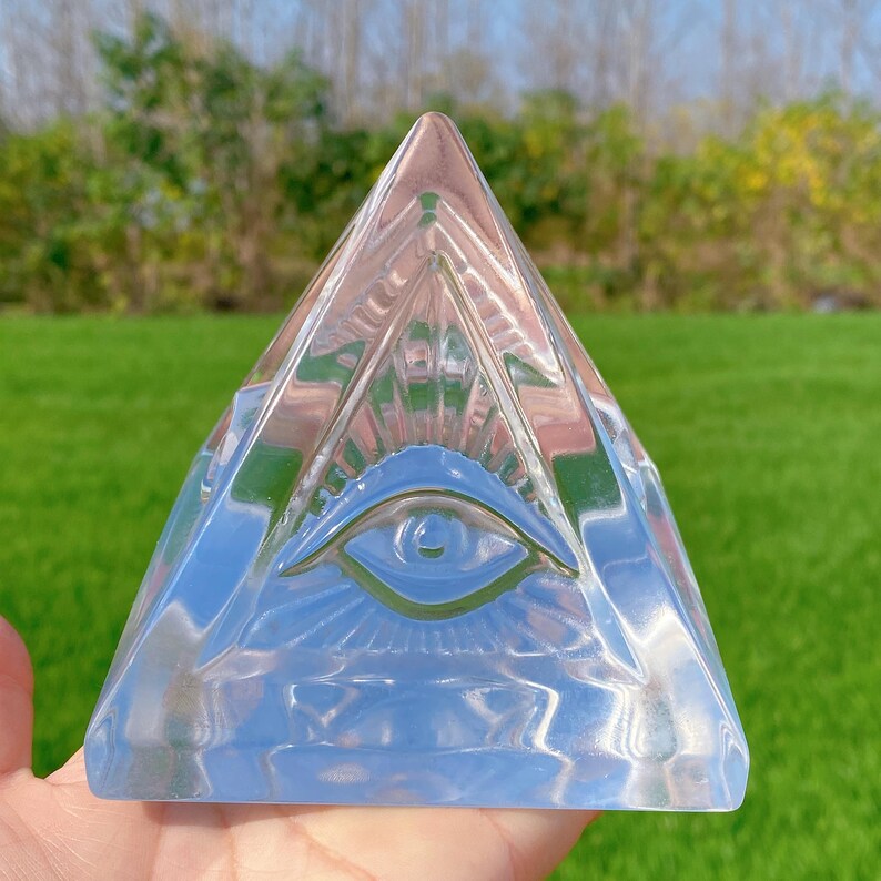 1PC Clear Smelting Pyramid,Quartz Crystal Pyramid,Crystal Energy,Rock,Reiki Healing,Home Decoration,Crystal Gift,Mineral Specimen 900g+