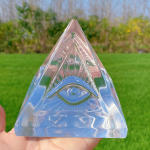1PC Clear Smelting Pyramid,Quartz Crystal Pyramid,Crystal Energy,Rock,Reiki Healing,Home Decoration,Crystal Gift,Mineral Specimen 900g+