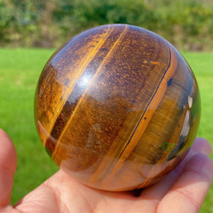 70mm+ Natural Tiger Eye Jasper Sphere,Quartz Crystal Ball,Home Decor,Reiki Heal,Crystal Gifts,Mineral Specimen,Divination Ball,Prophecy Ball