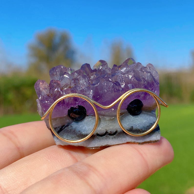 Natural Amethyst Cluster Friends,Quartz Crystal Figure Statue,Christmas Gift,Crystal Magic Scepter,Home Decor,Crystal Heal,Crystal Gifts