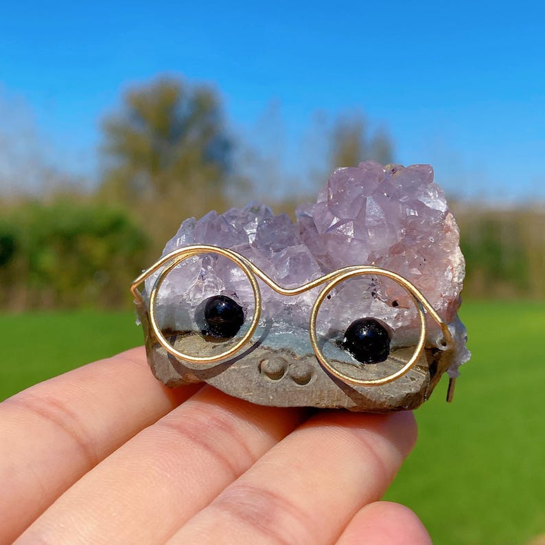 Natural Amethyst Cluster Friends,Quartz Crystal Figure Statue,Christmas Gift,Crystal Magic Scepter,Home Decor,Crystal Heal,Crystal Gifts