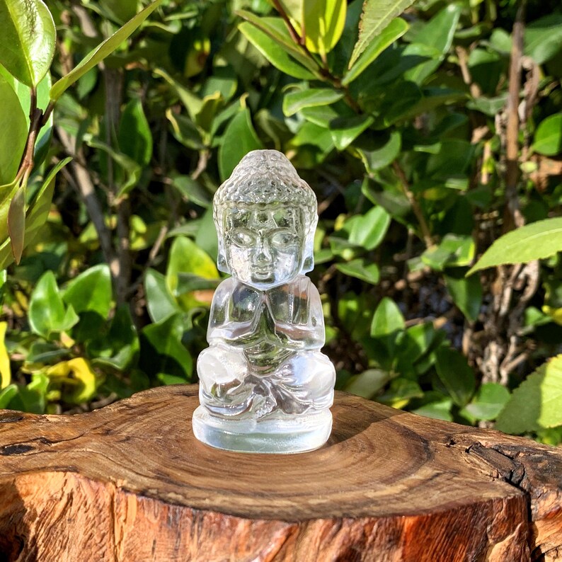 2.7“ Natural Clear Quartz Buddha,Crystal Buddha,Quartz Buddha,Buddha Sculpture,Crystal Heal,Mineral specimen,Crystal Gift,Home Decor 1pc