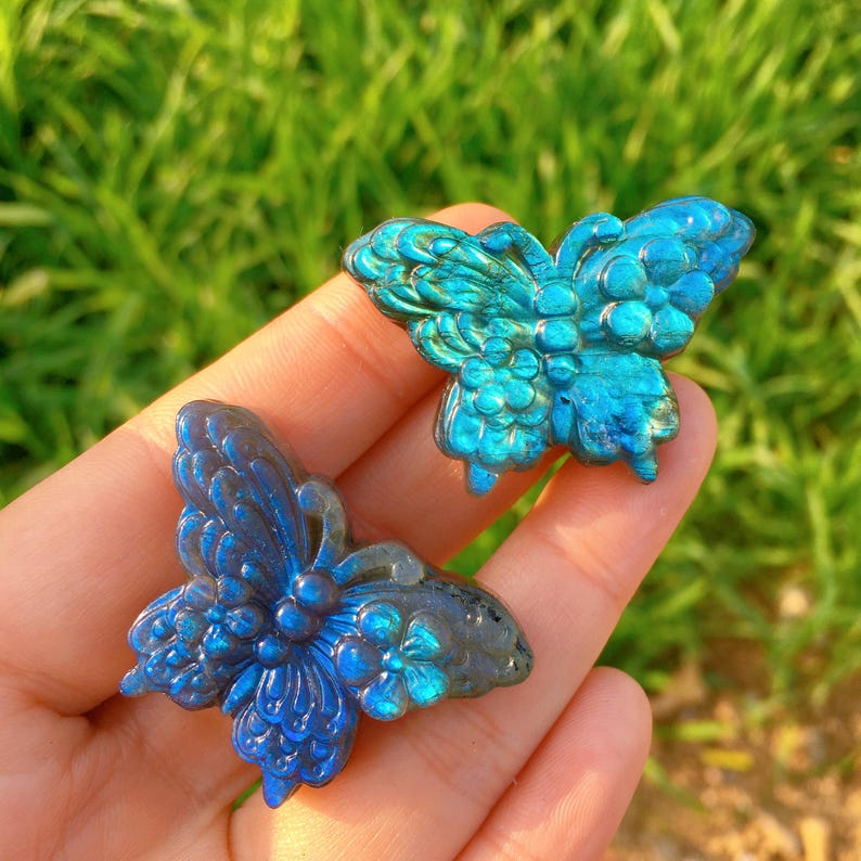 Labradorite Crystal Butterfly,Crystal Carving,Crystal Butterfly,Reiki Healing,Home Decoration,Crystal Energy,Mineral Samples,Crystal Gifts