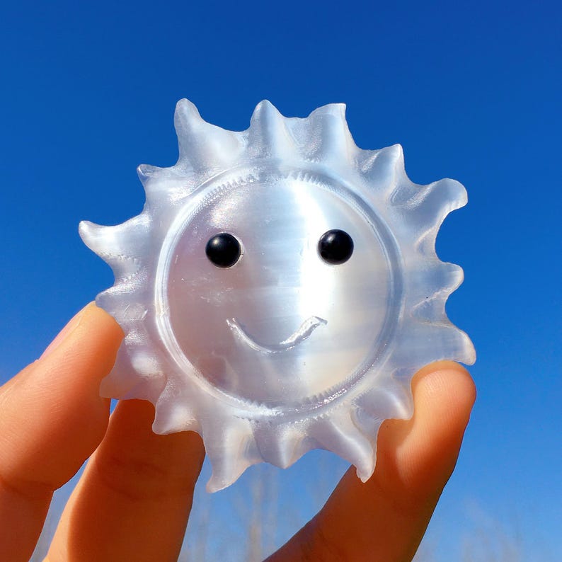 Natural Selenite Sun,Crystal Carving,Crystal Energy,Mineral Specimen,Home Decoration,Reiki Heal,Crystal Gifts