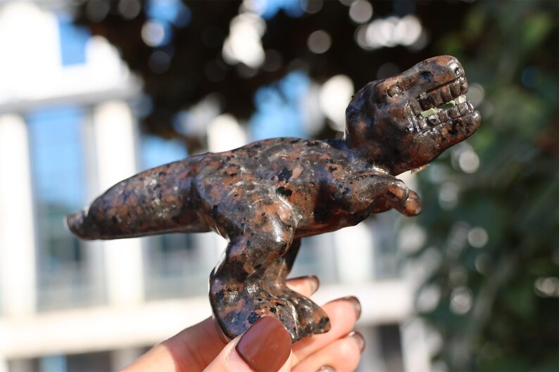 4" Natural yooperlite dinosaur ,Quartz Crystal Carved ,Crystal Heal Reiki,Home decoration,Crystal Sculpture,Mineral,Crystal Gifts