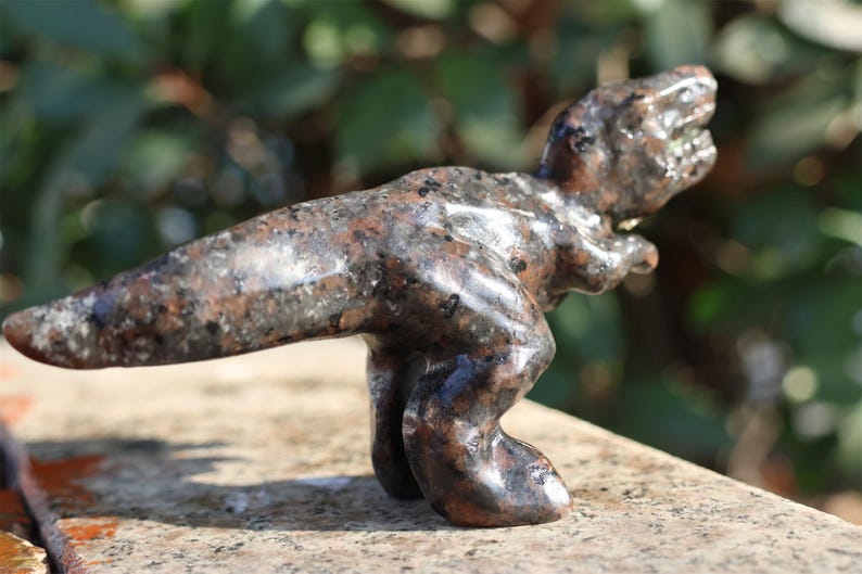 4" Natural yooperlite dinosaur ,Quartz Crystal Carved ,Crystal Heal Reiki,Home decoration,Crystal Sculpture,Mineral,Crystal Gifts