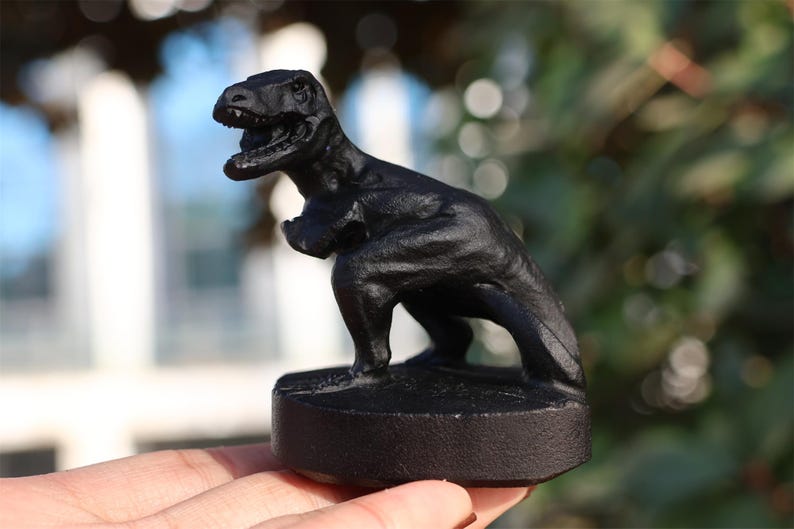 2.5" Natural obsidian tyrannosaurus,Quartz Crystal Carved ,Crystal Heal Reiki,Home decoration,Crystal Sculpture,Mineral,Crystal Gifts