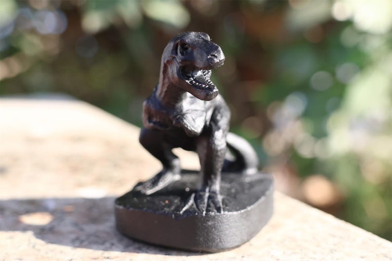 2.5" Natural obsidian tyrannosaurus,Quartz Crystal Carved ,Crystal Heal Reiki,Home decoration,Crystal Sculpture,Mineral,Crystal Gifts