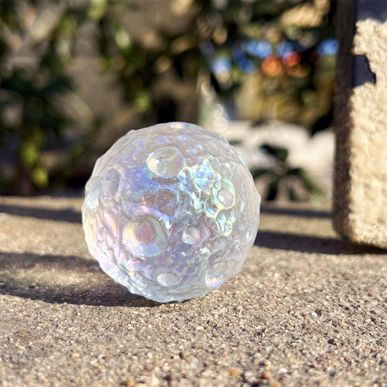 1.5''Titanium Rainbow Moon Ball,Crystal Moon ball,Quartz Sphere,Reiki Healing,Crystal Collection,Crystal Energy,Home Decoration,Crystal Gift
