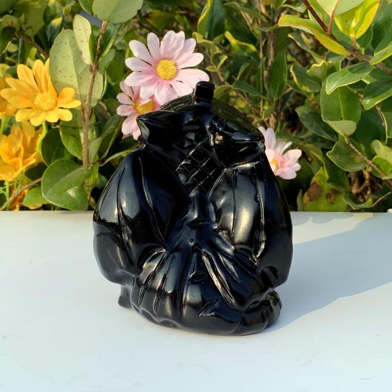 4.5" Natural Obsidian Toothless,Quartz Toothless,,Crystal Toothless,Crystal Heal,Home Decor,Dragon Sculpture,Mineral specimen,Crystal Gift