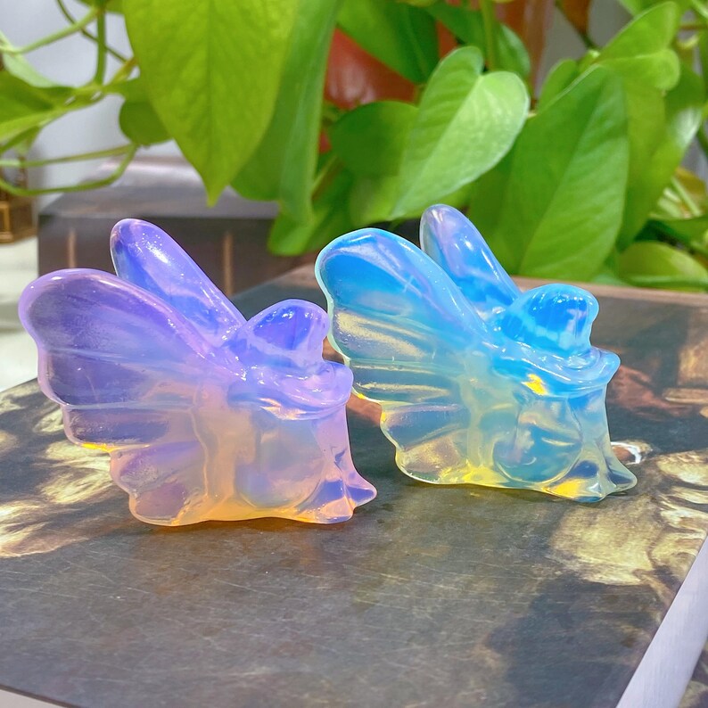 Crystal Angel,Opalite Butterfly Fairy,Carved Crystal,Home Decoration,Crystal Healing,Crystal Gift,Crystal Energy,Holiday Gift