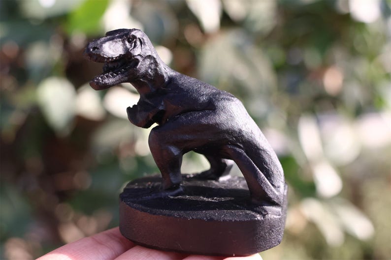 2.5" Natural obsidian tyrannosaurus,Quartz Crystal Carved ,Crystal Heal Reiki,Home decoration,Crystal Sculpture,Mineral,Crystal Gifts