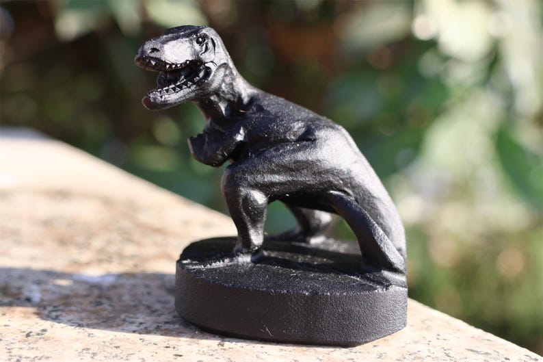 2.5" Natural obsidian tyrannosaurus,Quartz Crystal Carved ,Crystal Heal Reiki,Home decoration,Crystal Sculpture,Mineral,Crystal Gifts