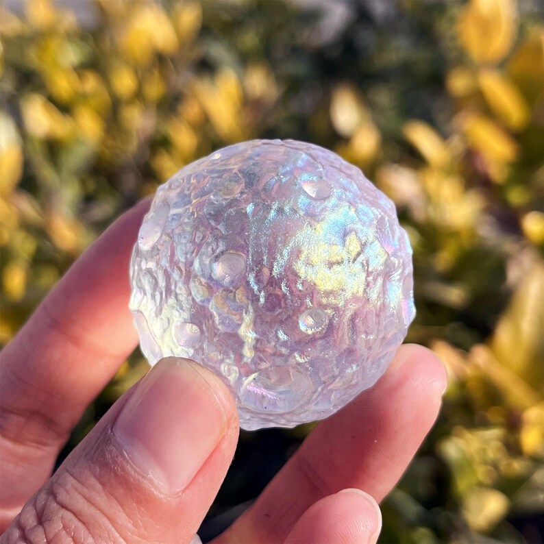 1.5''Titanium Rainbow Moon Ball,Crystal Moon ball,Quartz Sphere,Reiki Healing,Crystal Collection,Crystal Energy,Home Decoration,Crystal Gift