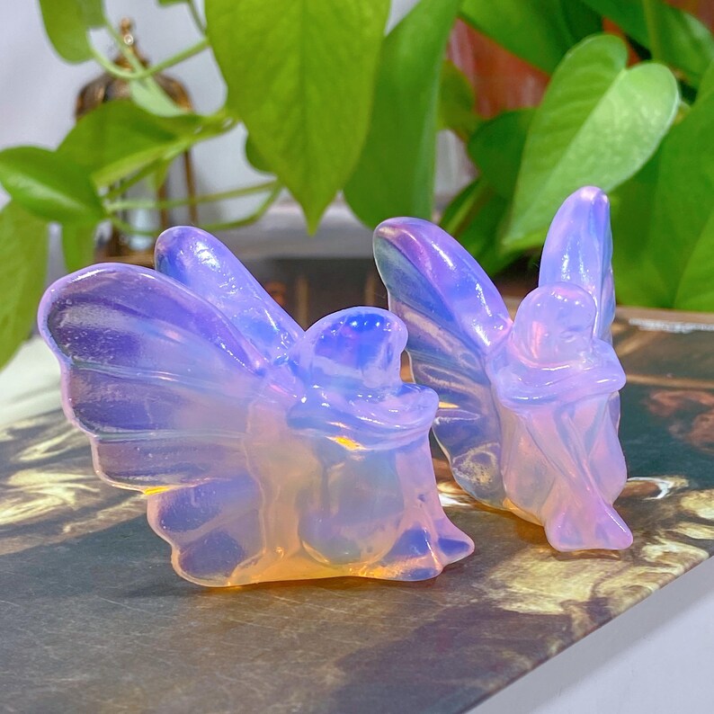 Crystal Angel,Opalite Butterfly Fairy,Carved Crystal,Home Decoration,Crystal Healing,Crystal Gift,Crystal Energy,Holiday Gift