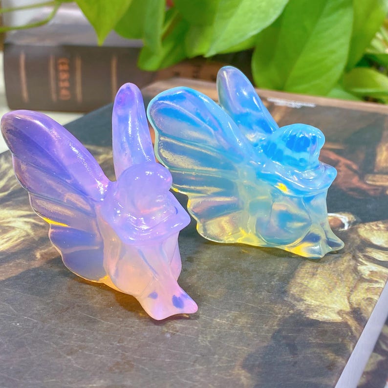 Crystal Angel,Opalite Butterfly Fairy,Carved Crystal,Home Decoration,Crystal Healing,Crystal Gift,Crystal Energy,Holiday Gift