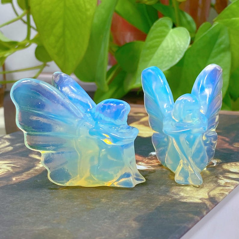 Crystal Angel,Opalite Butterfly Fairy,Carved Crystal,Home Decoration,Crystal Healing,Crystal Gift,Crystal Energy,Holiday Gift