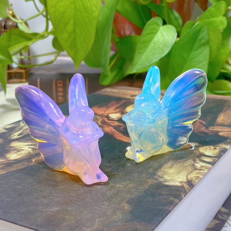 Crystal Angel,Opalite Butterfly Fairy,Carved Crystal,Home Decoration,Crystal Healing,Crystal Gift,Crystal Energy,Holiday Gift