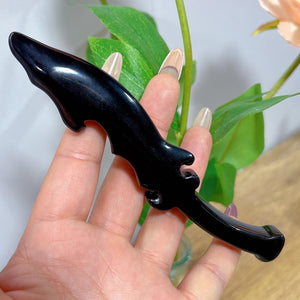 5" Natural Obsidian Knife,Crystal Hand-Carved Knife,Quartz Crystal Knife,,Crystal Dagger,Home Decoration,Reiki Healing,Crystal Gifts