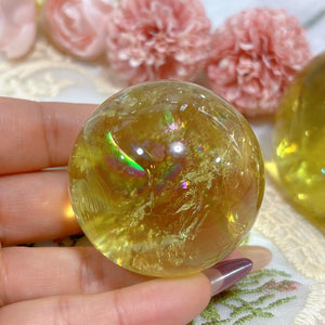 48mm Natural Citrine Sphere,High Quality Citrine Ball,Golden Citrine ball,Mineral Specimen,Reiki Heal,Gifts,Divination Ball,Prophecy Ball