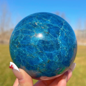 98mm Natural Apatite Sphere,Large Quartz Crystal Sphere,Crystal Heal,Crystal Collection,Divination Ball,Large Crystal Sphere,Crystal gift