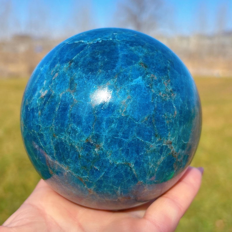 98mm Natural Apatite Sphere,Large Quartz Crystal Sphere,Crystal Heal,Crystal Collection,Divination Ball,Large Crystal Sphere,Crystal gift