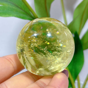 48mm Natural Citrine Sphere,High Quality Citrine Ball,Golden Citrine ball,Mineral Specimen,Reiki Heal,Gifts,Divination Ball,Prophecy Ball