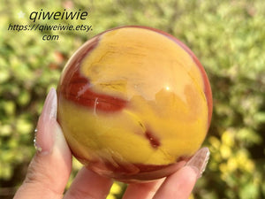 5CM+ Natural Mookite jasper Sphere,Quartz Crystal Ball,Polishing Mookite jasper ball by hand,Crystal Healing Divination ball,Crystal Gift1PC
