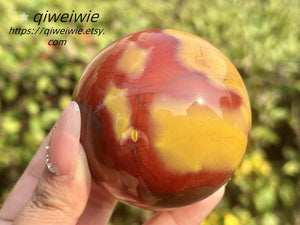 5CM+ Natural Mookite jasper Sphere,Quartz Crystal Ball,Polishing Mookite jasper ball by hand,Crystal Healing Divination ball,Crystal Gift1PC