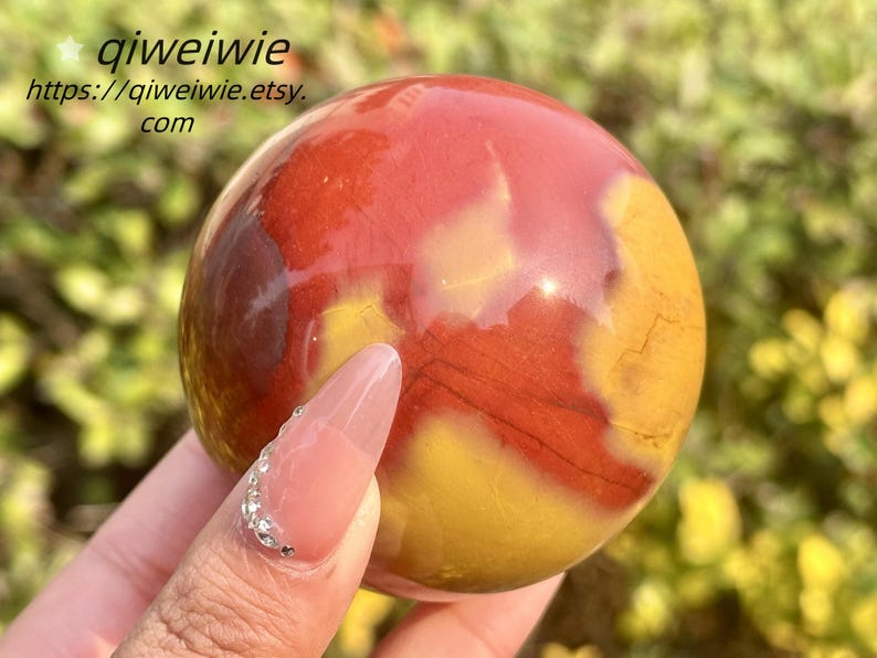 5CM+ Natural Mookite jasper Sphere,Quartz Crystal Ball,Polishing Mookite jasper ball by hand,Crystal Healing Divination ball,Crystal Gift1PC