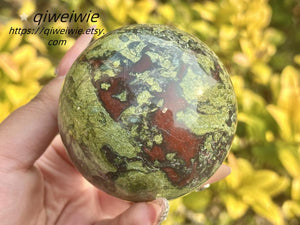 5CM+ Natural Dragon blood stone Sphere,Quartz Crystal Ball,Dragon blood stone ball by hand,Crystal Healing Divination ball,Crystal Gifts 1PC
