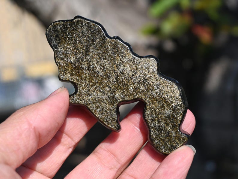 3'' Natural Gold obsidian Mermaid ornament，Crystal mermaid，Quartz crystal，Crystal ornament，Crystal Figurine，Crystal gift，Crystal healing 1PC