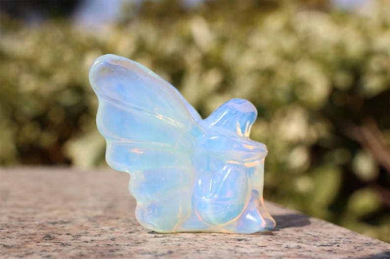 2.4"Hand carved opalite Fairy ,Quartz Crystal Carved ,Crystal Heal Reiki,Home decoration,Crystal Sculpture,Mineral,Crystal Gifts