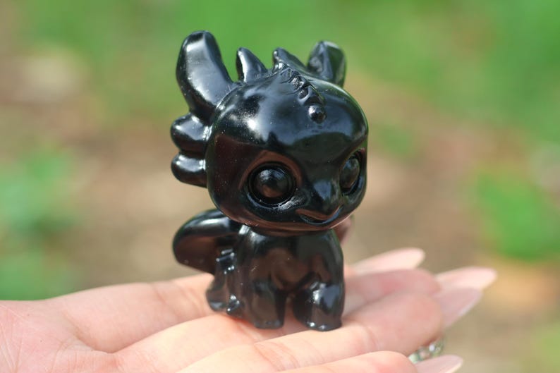 2" Natural obsidian deer,Quartz Crystal Carved ,Crystal Heal Reiki,Home decoration,Crystal Sculpture,Mineral,Crystal Gifts