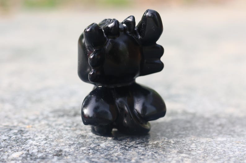 2" Natural obsidian deer,Quartz Crystal Carved ,Crystal Heal Reiki,Home decoration,Crystal Sculpture,Mineral,Crystal Gifts