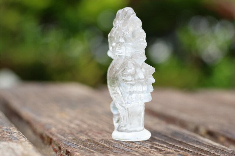 2.4" Natural clear quartz sea Horse, Quartz Crystal Carved ,Crystal Heal Reiki,Home decoration,Crystal Sculpture,Mineral,Crystal Gifts