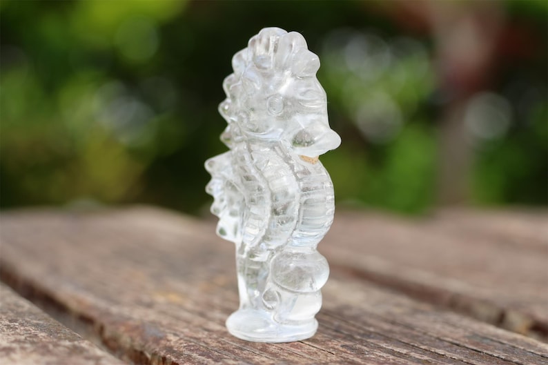 2.4" Natural clear quartz sea Horse, Quartz Crystal Carved ,Crystal Heal Reiki,Home decoration,Crystal Sculpture,Mineral,Crystal Gifts