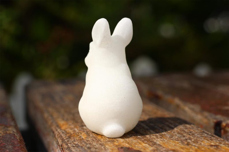 2" Natural white jade Rabbit,Quartz Crystal Carved ,Crystal Heal Reiki,Home decoration,Crystal Sculpture,Mineral,Crystal Gifts