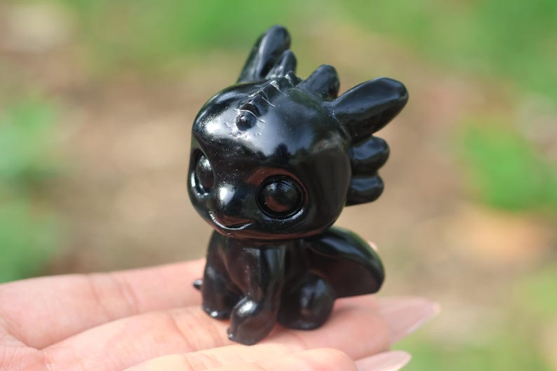 2" Natural obsidian deer,Quartz Crystal Carved ,Crystal Heal Reiki,Home decoration,Crystal Sculpture,Mineral,Crystal Gifts