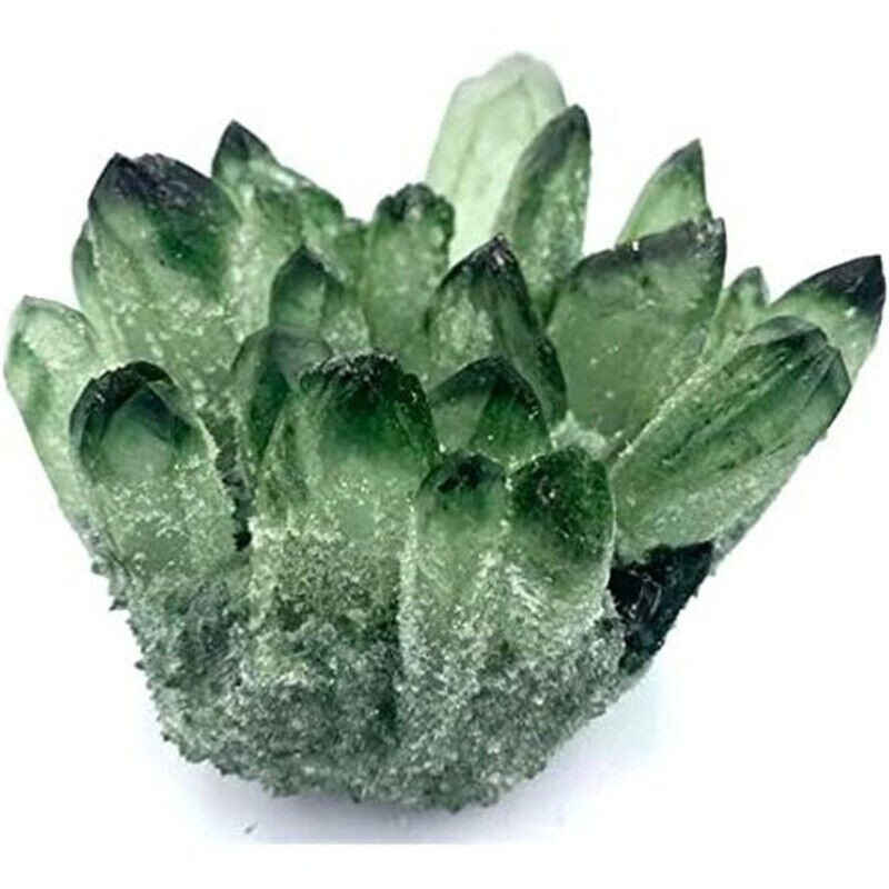 Natural Green Phantom Crystal Ghost Quartz Crystal Cluster for Home Decoration