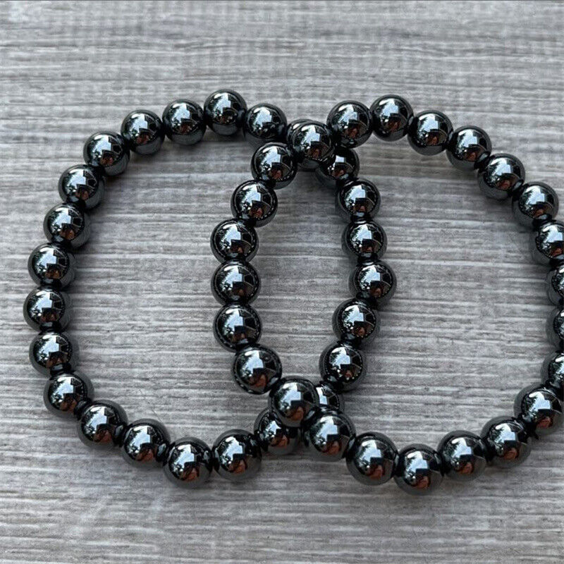 Black Obsidian Hematite Triple Protection Bracelet Lava Stone bracelets