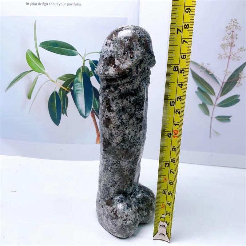 17.5cm Large Size Natural Yooperlite Crystal Massage Penis Wand Gemstone