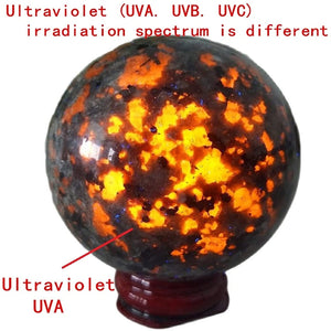 Amazing Yooperlite Ball UV Reaction Crystal Ball