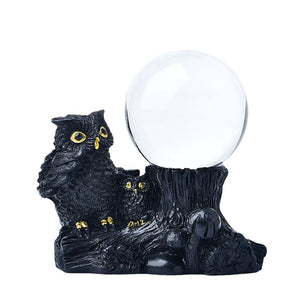 Globe Stand Crystal Ball Stand Owl Design Sphere Stand Ball Holder Office Decor